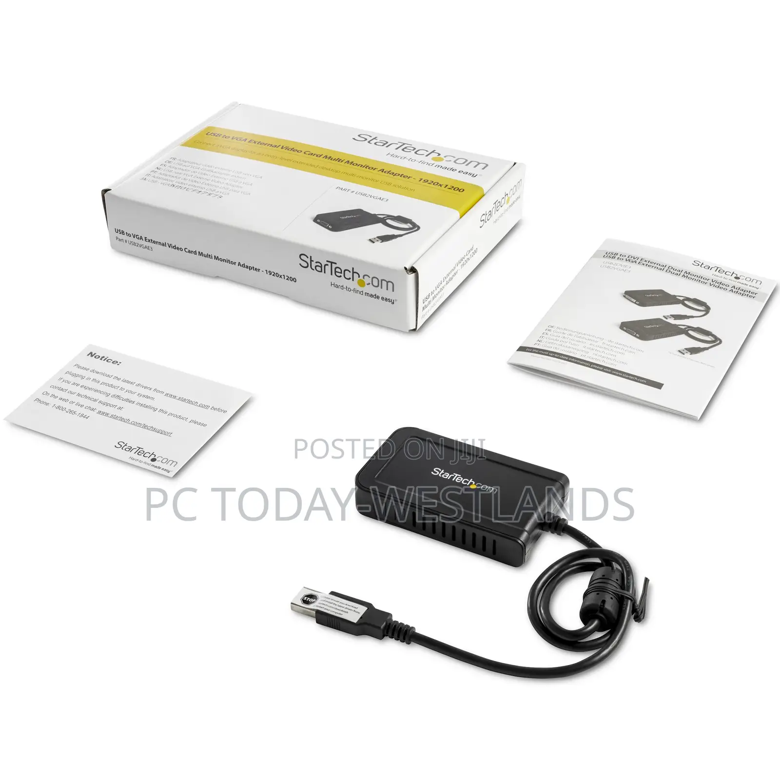 Startech USB 2.0 to VGA Adapter Monitor Converter Windows