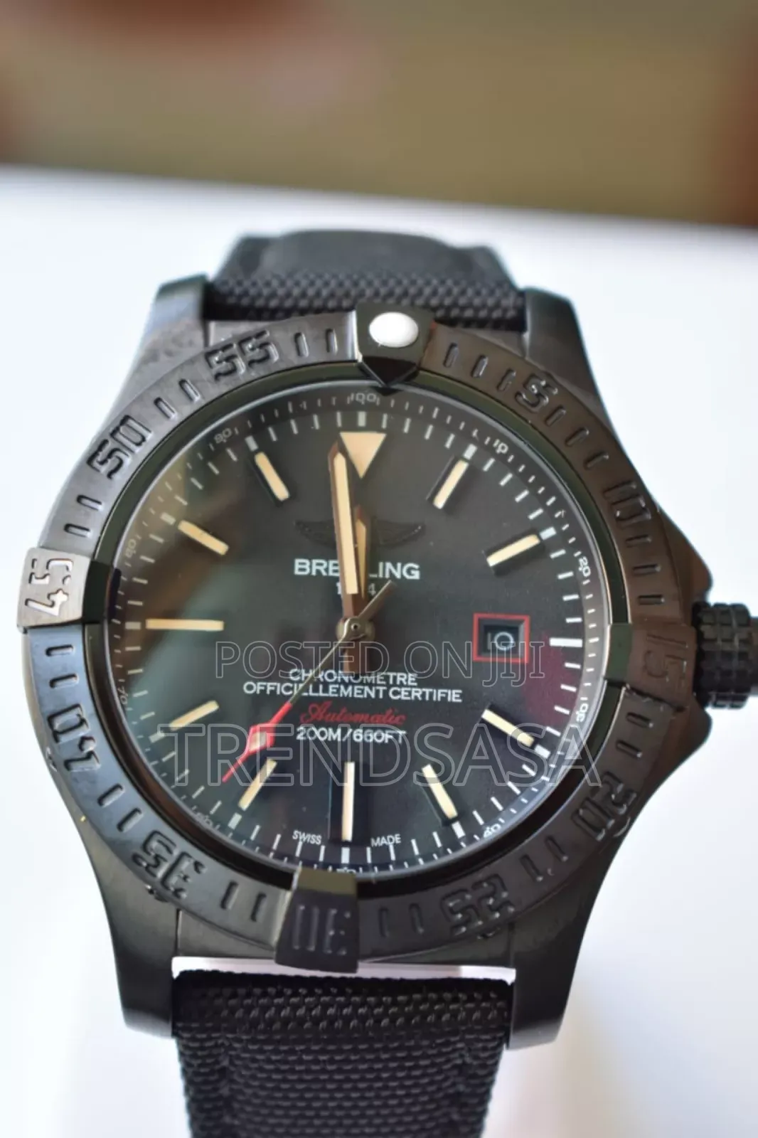 Breitling Avenger Black Bird Automatic Black Dial and Canvas