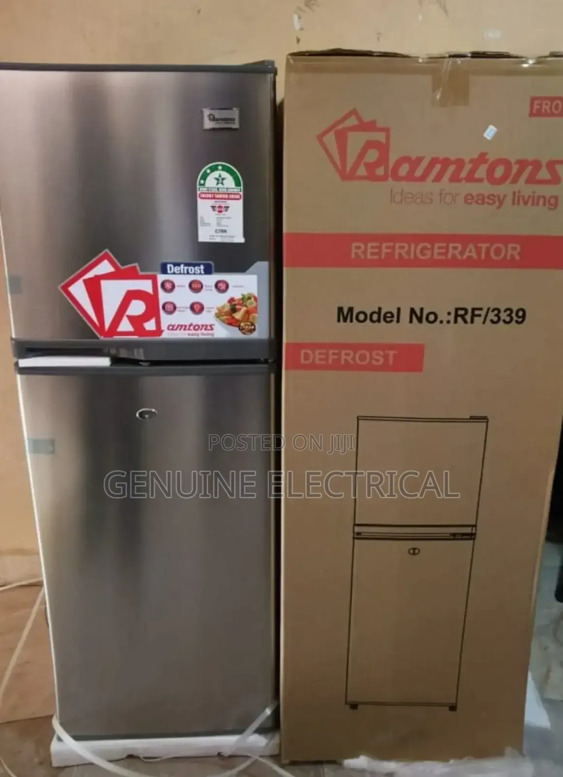 New Model Ramtons 138 Litres Double Door Refrigerator