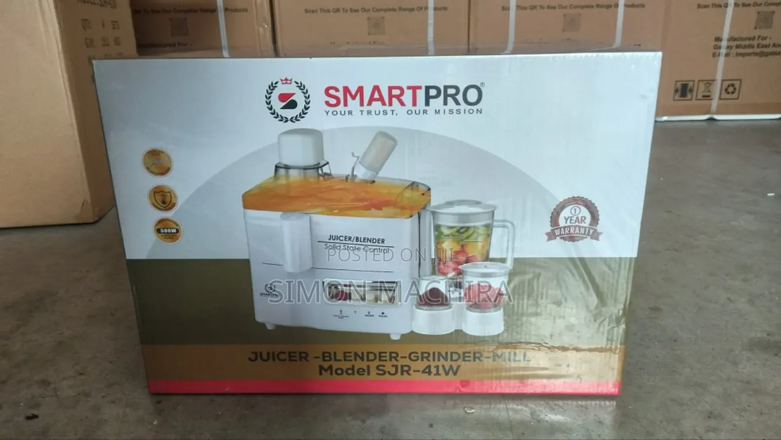 Smart 4 in 1 Juicer -Blender-Grinder and Mill Food Processor