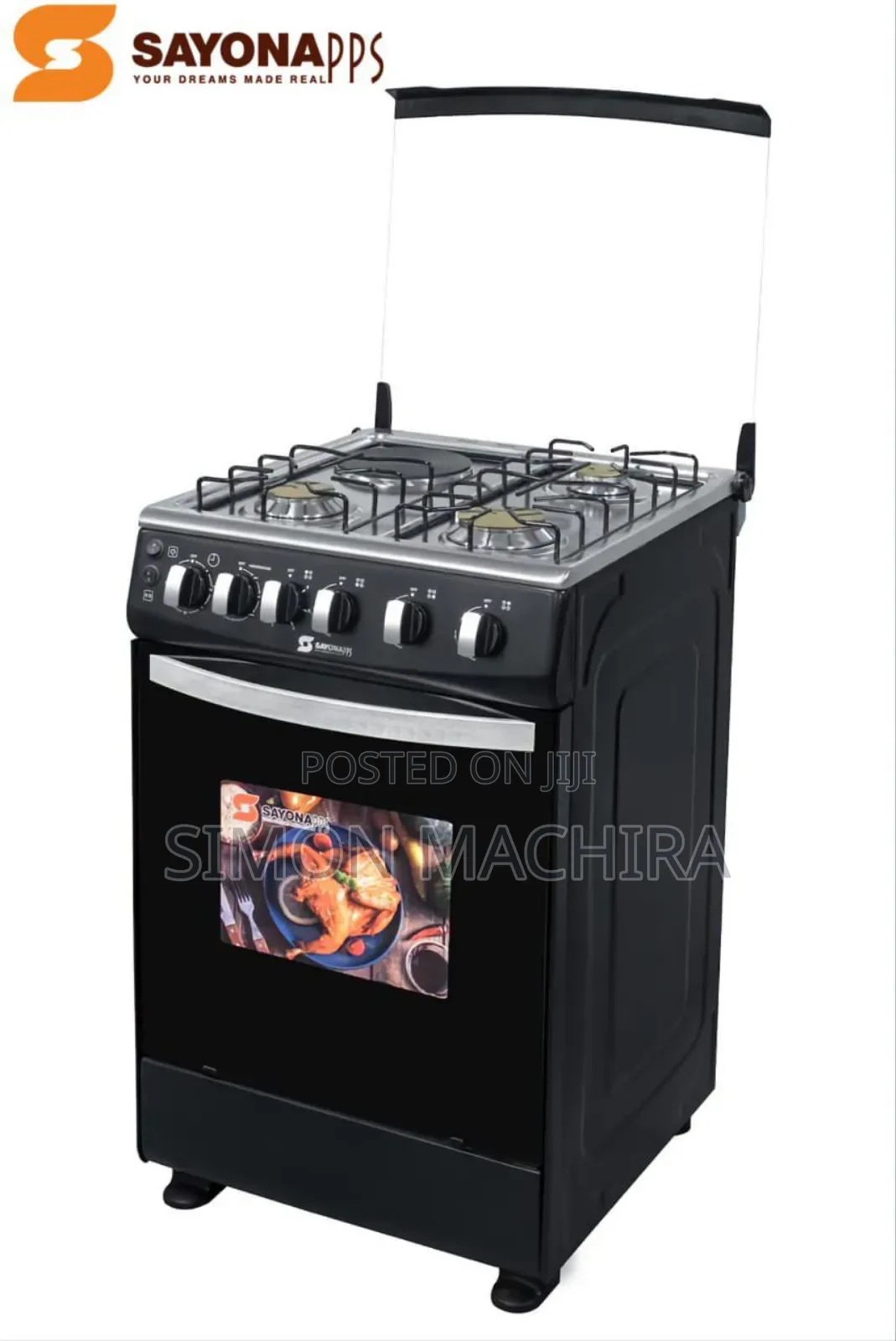 Free Standing 3 Gas + 1 Electric Sayona Cooker