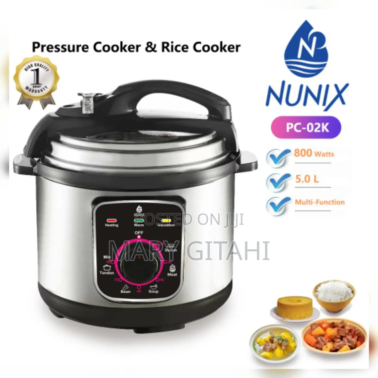 Nunix Pc- Electric Pressure Cooker at 