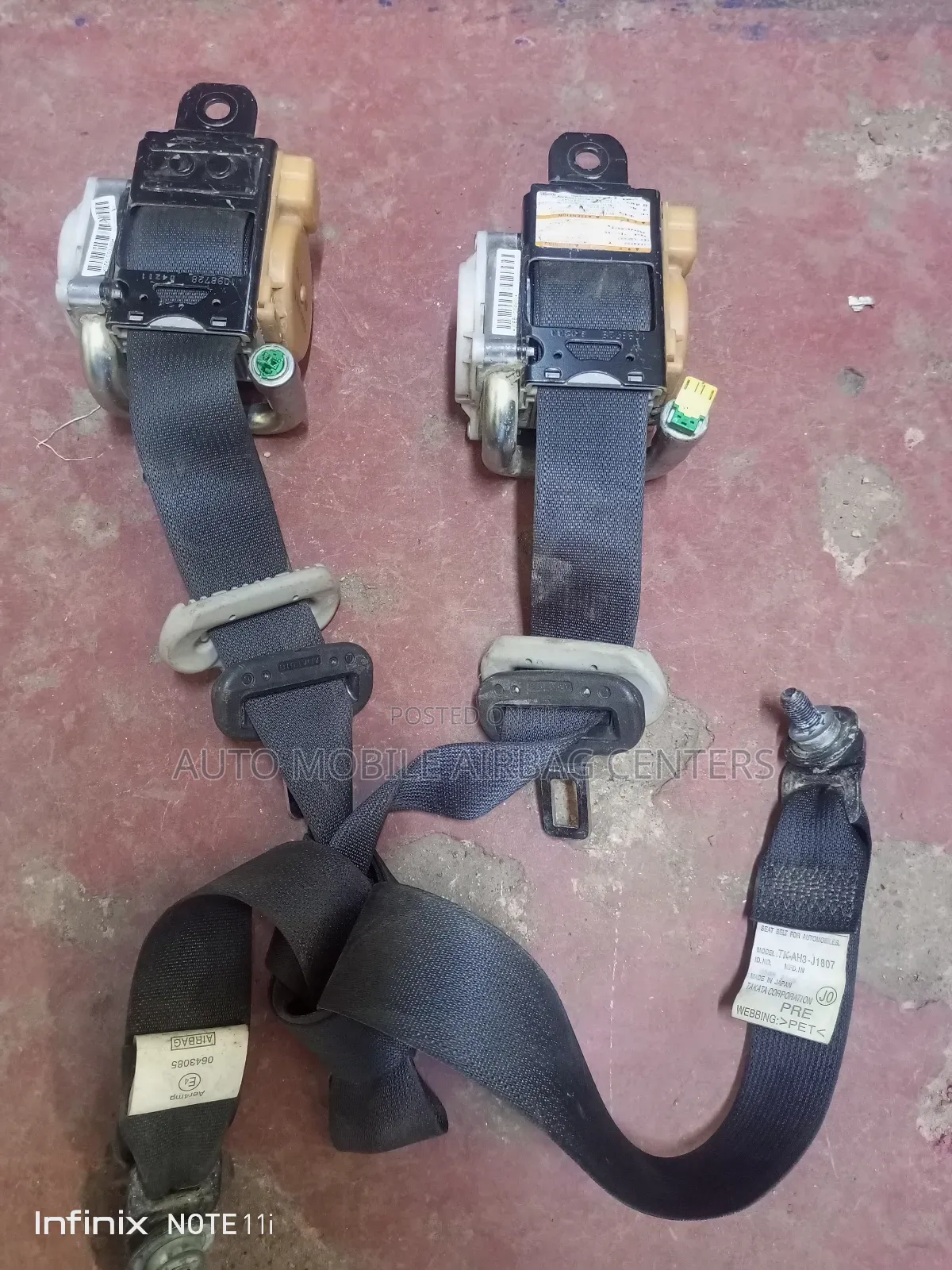 Honda Vezel Seat Belts