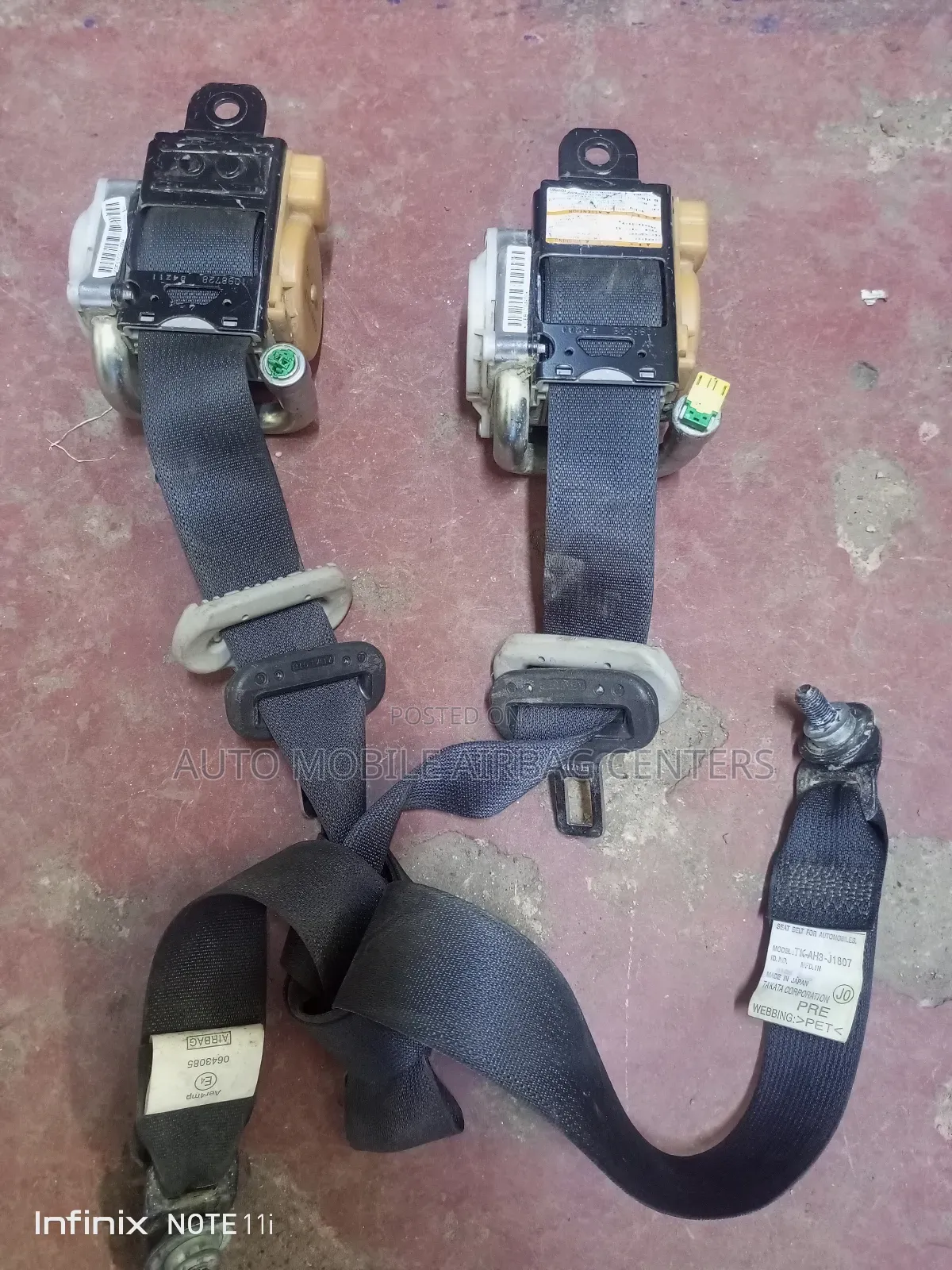 Honda Vezel Seat Belts