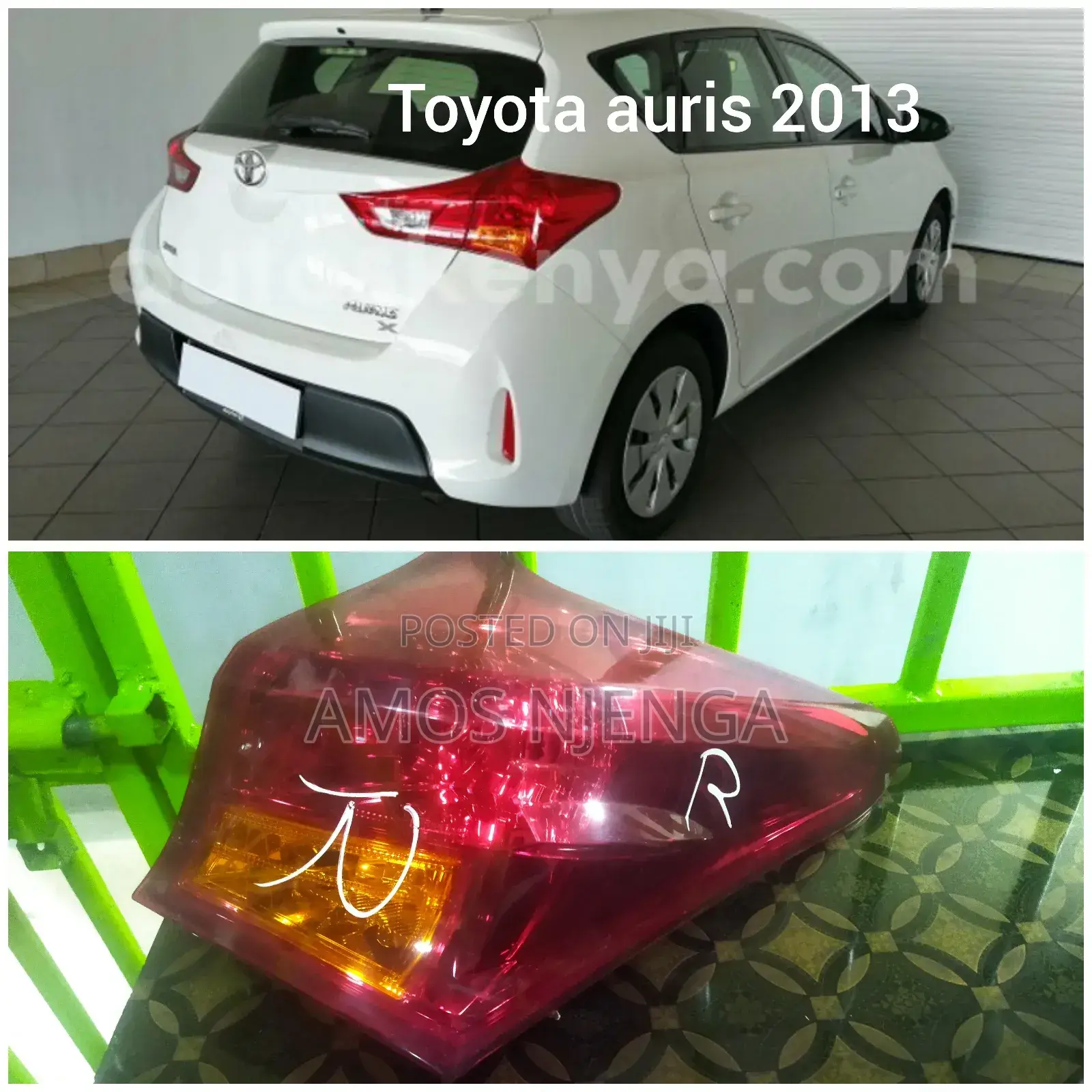 Toyota Auris 2013 Tailamp