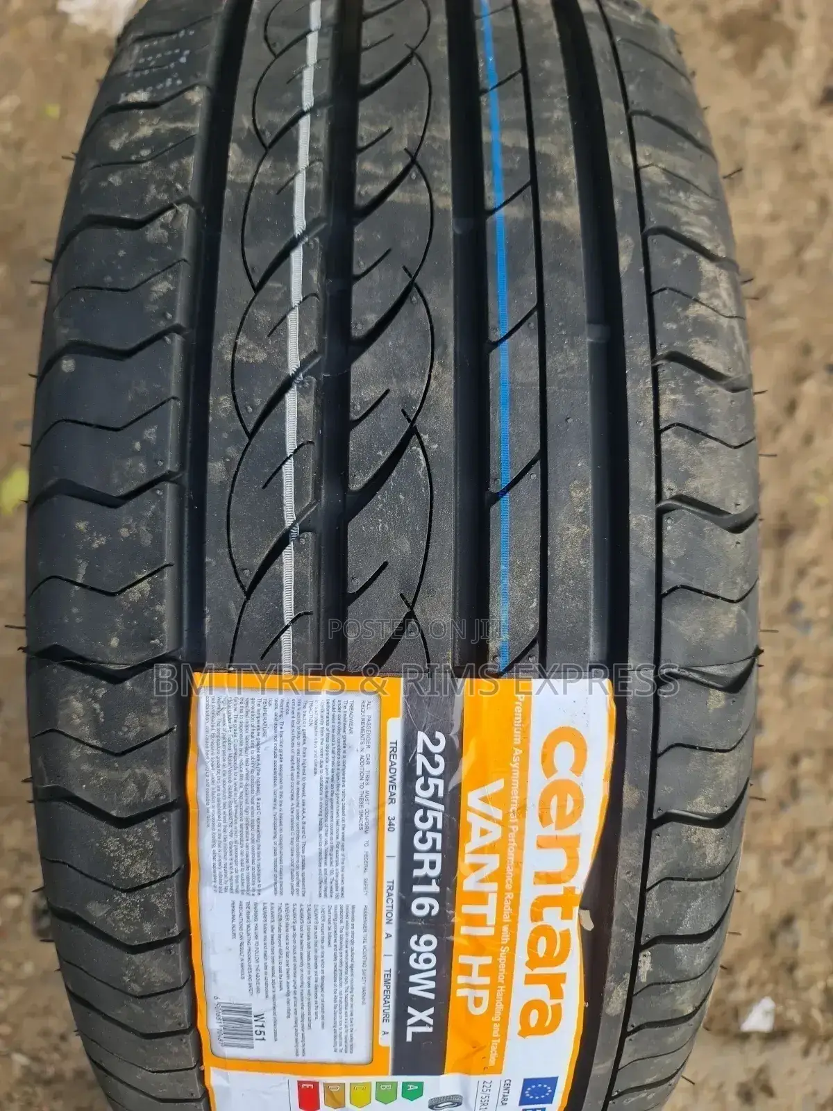 225 /55 R16 Centaratyres.
