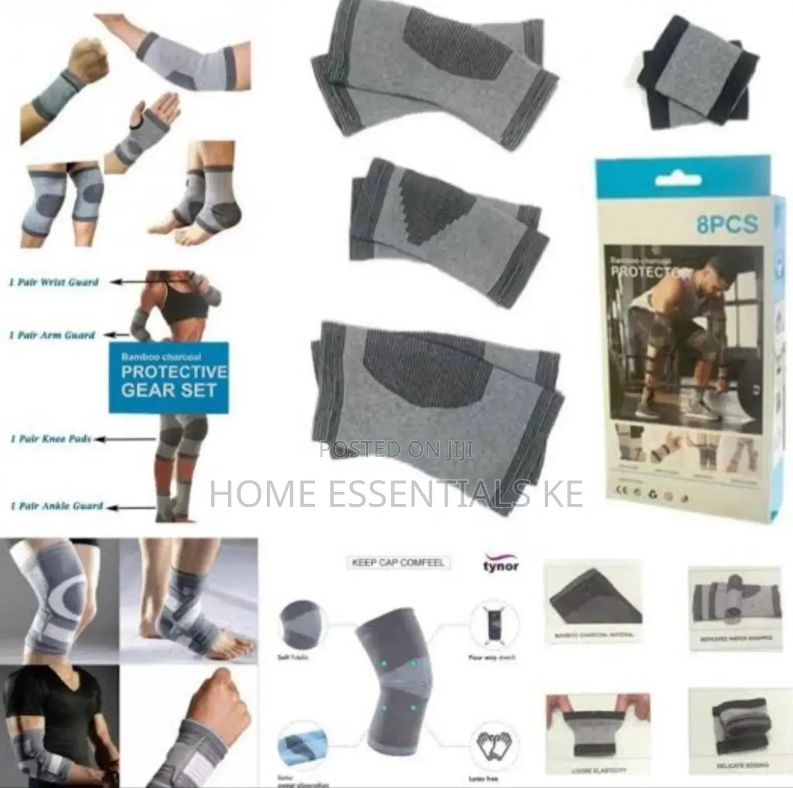 Fitness 8pc Gym Protective Gear