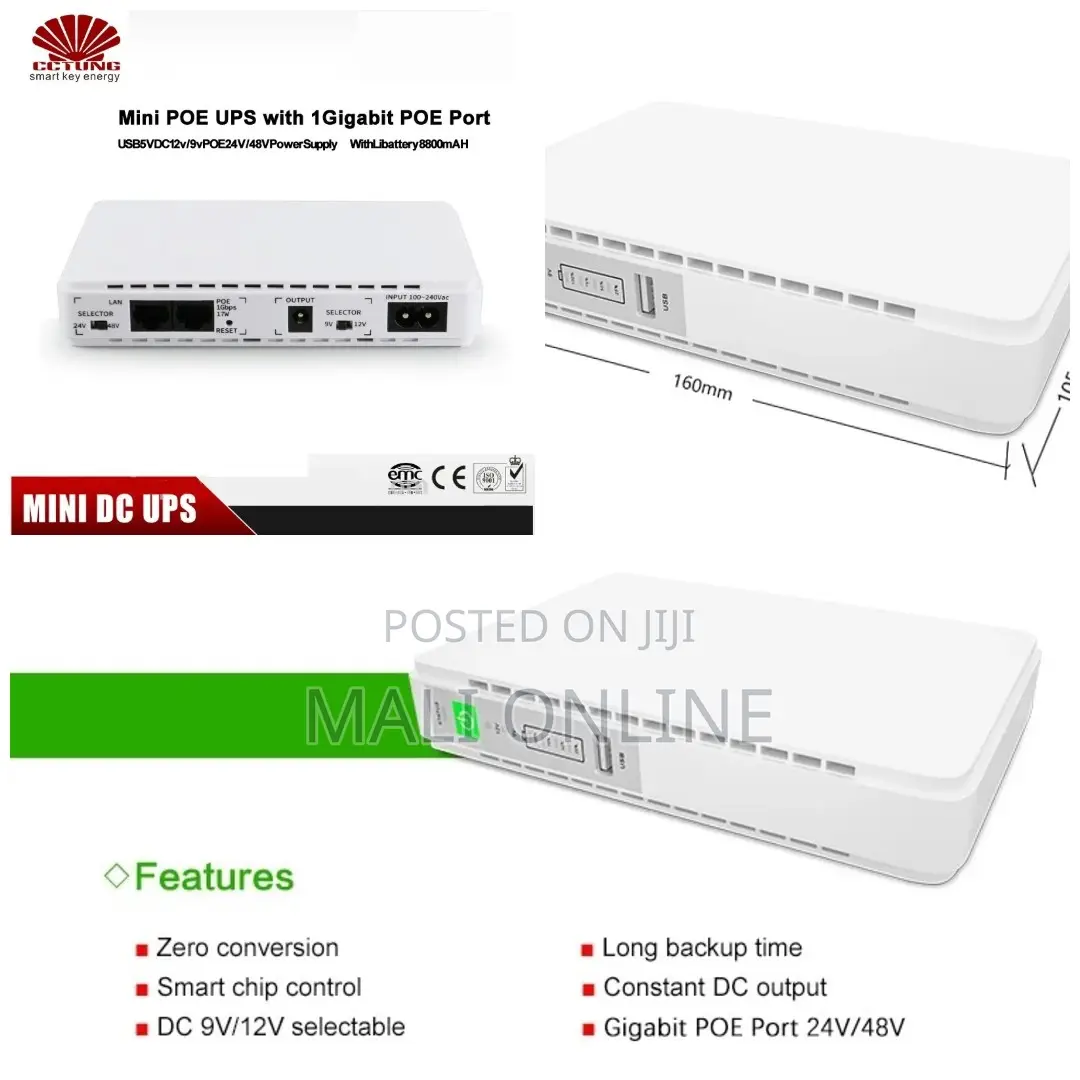 Mini UPS Battery Backup