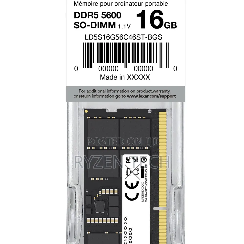 Lexar Laptop Ram Ddr5 16gb 5600