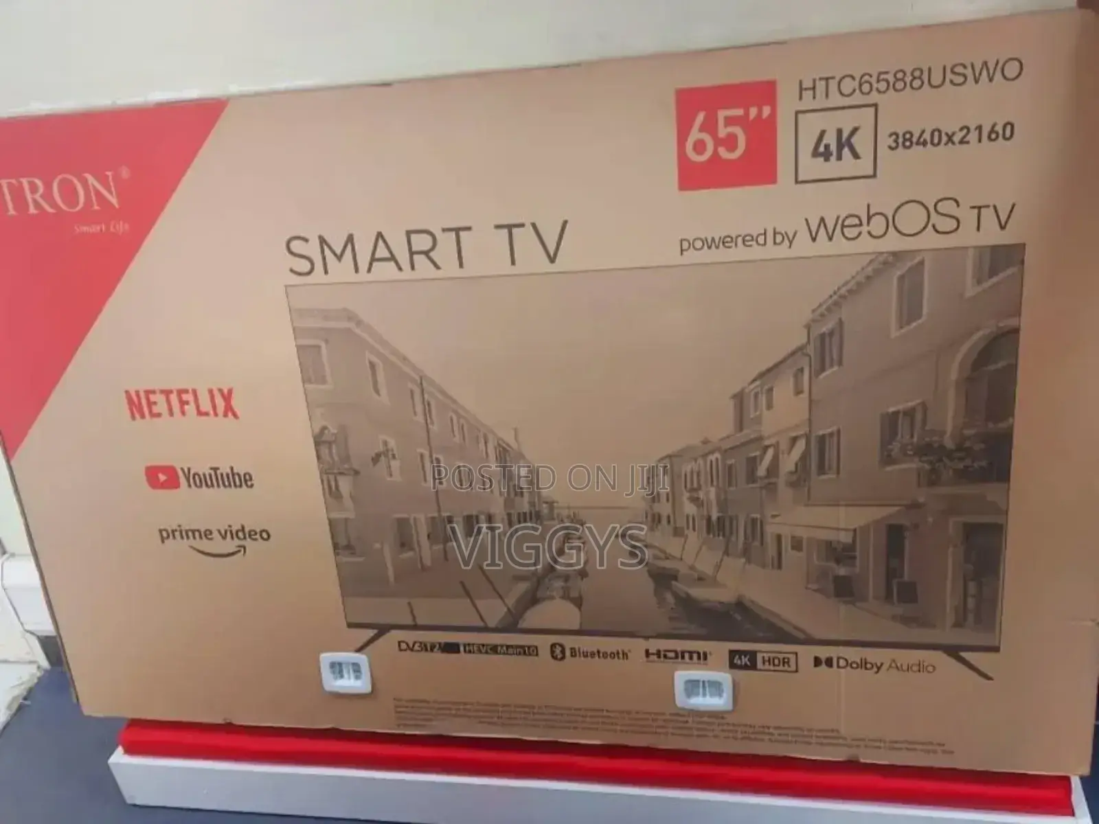 Vitron 65 Inches Smart Android Tv With Bluetooth. >