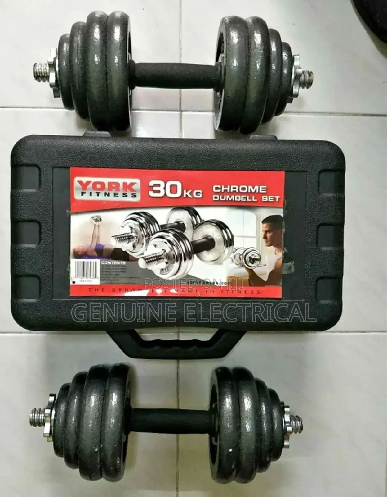 Brand New 30kg Chrome Dumbell Set