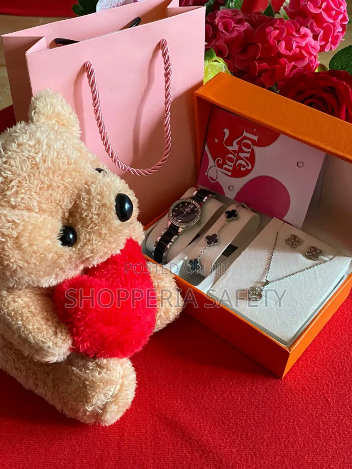 4in1 Teddy Bear Ladies Valentine Giftset