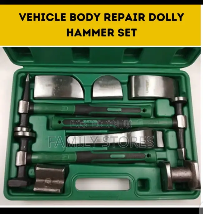 9pc Vehicle Body Repair Dolly Hammer Ser