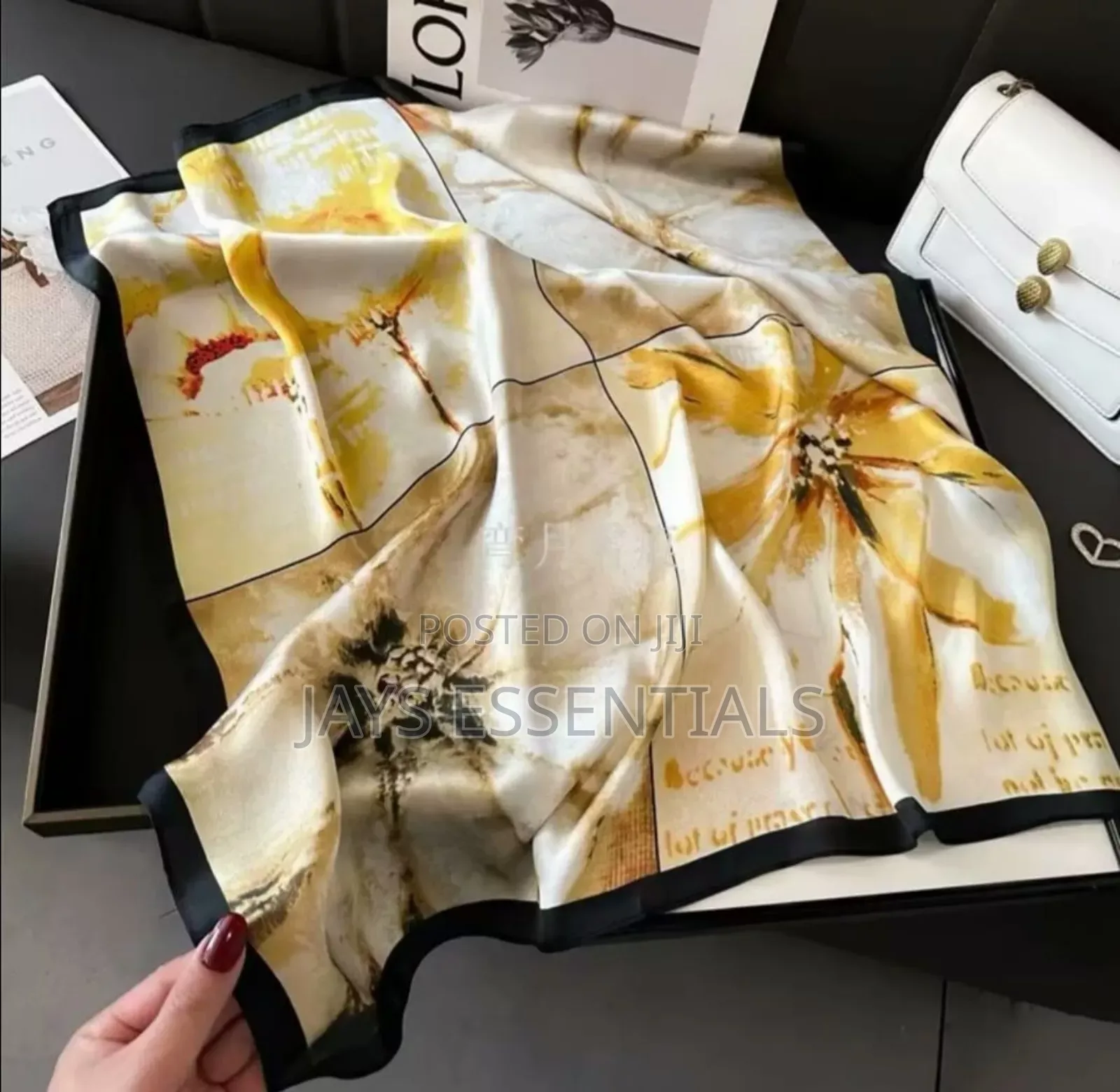 Multi Purpose Square Silk Scarf
