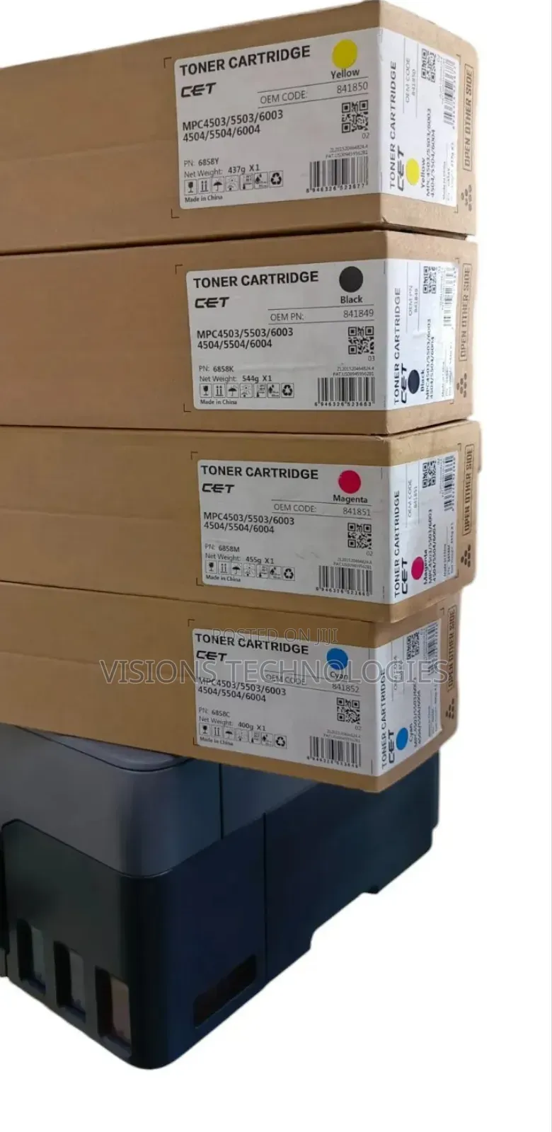 CET Toner for Ricoh MPC4504/6003