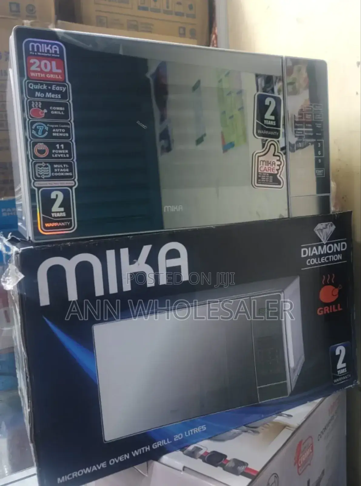Mika Microwave Oven Grill Silver Md-65