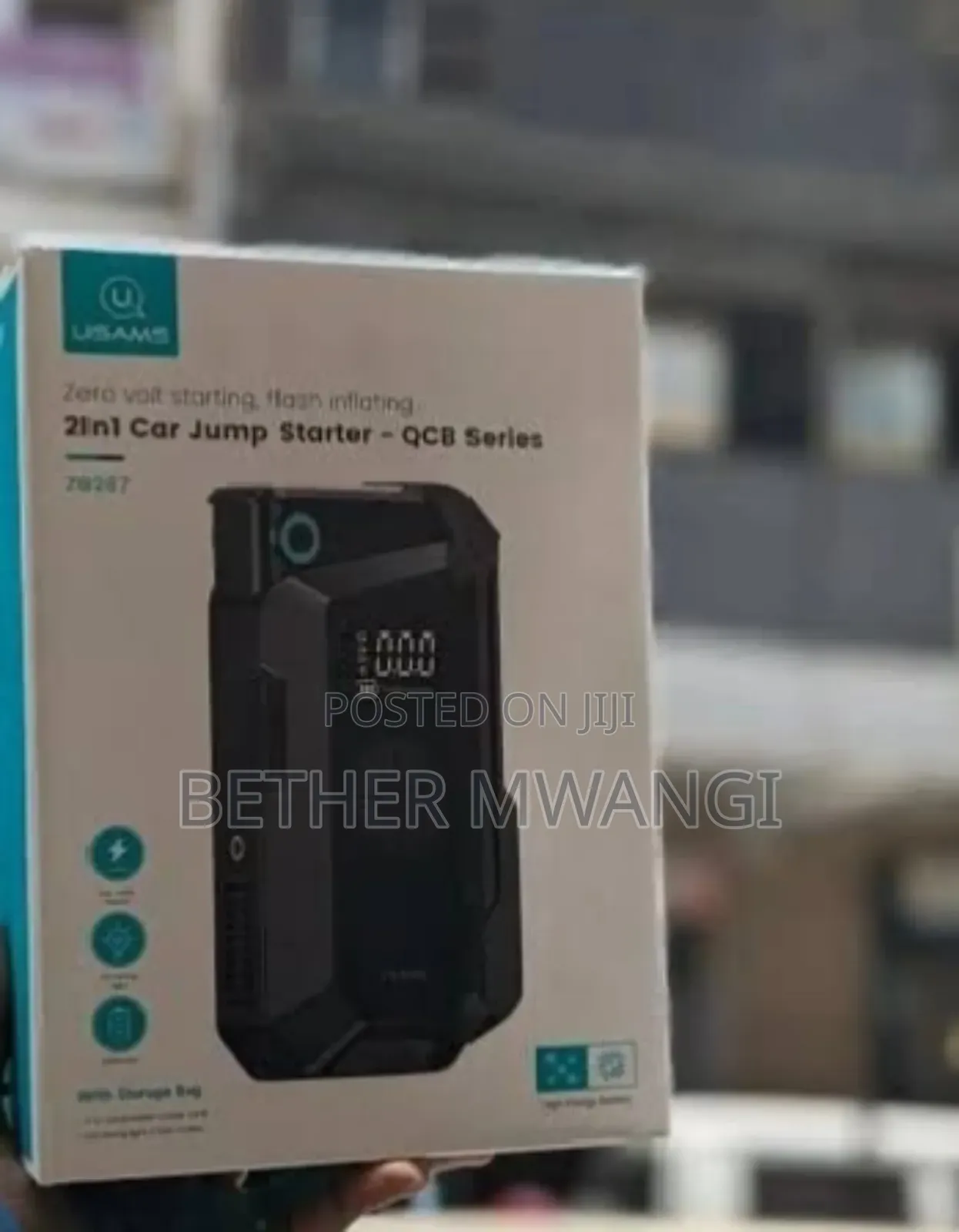 USAMS ZB287 Car Jump Starter 8000MAH in Kenya
