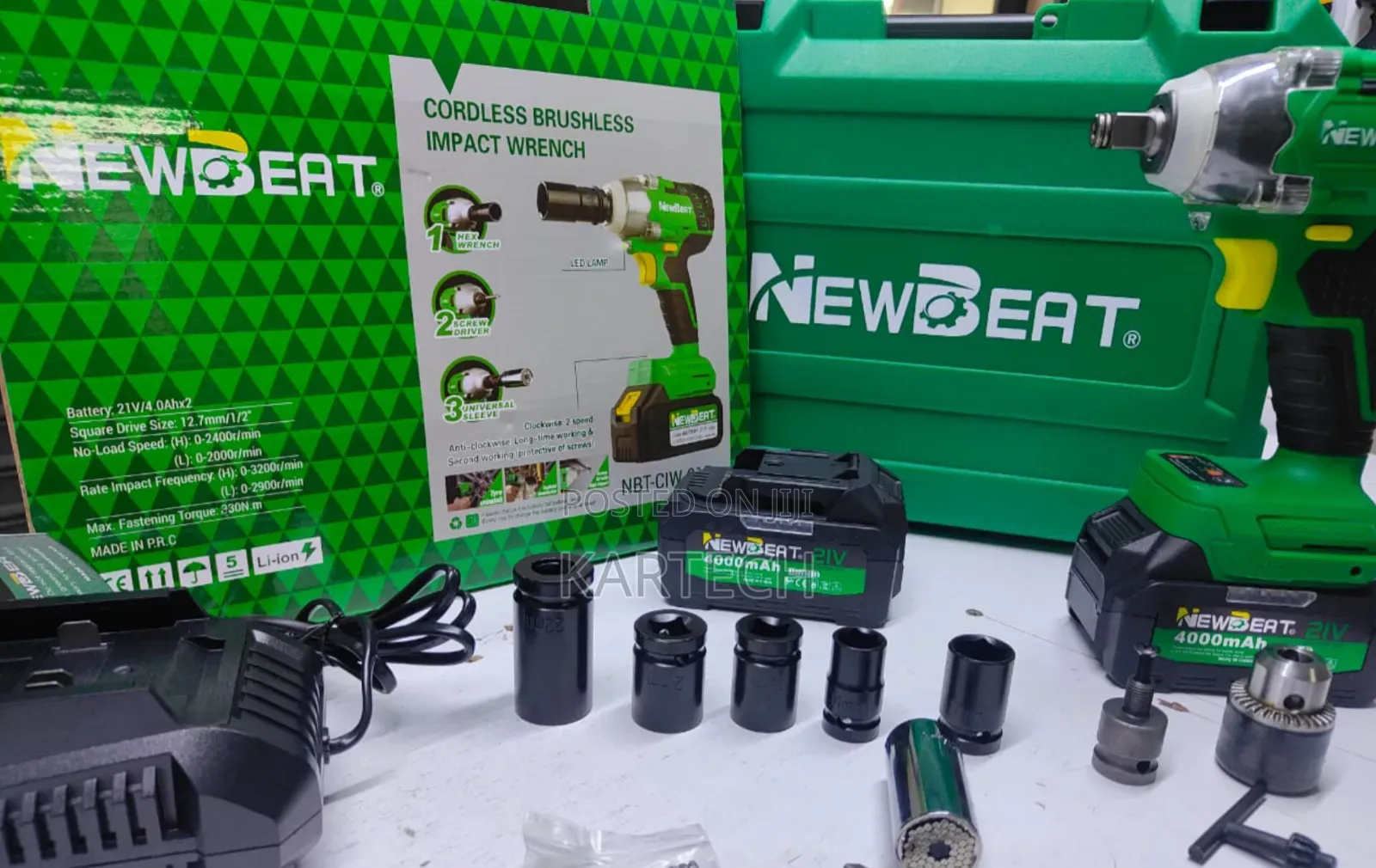 New Beat 21V Cordless Brushless Impact Wrench
