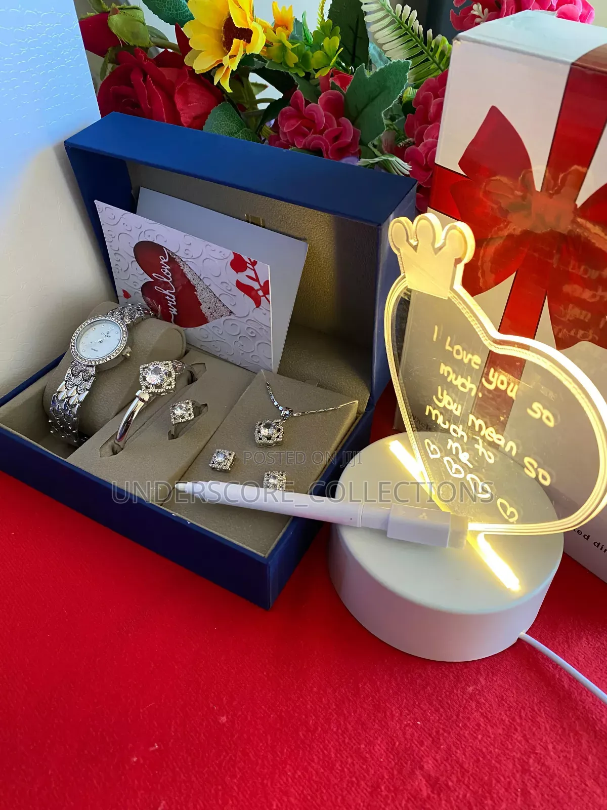 (Watch,Necklace,Earrings,Ring,Bracelet)
