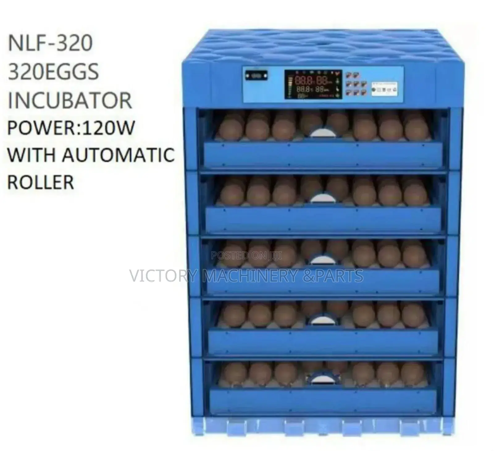Ac/Dc Egg Incubators 320 Eggs 120W