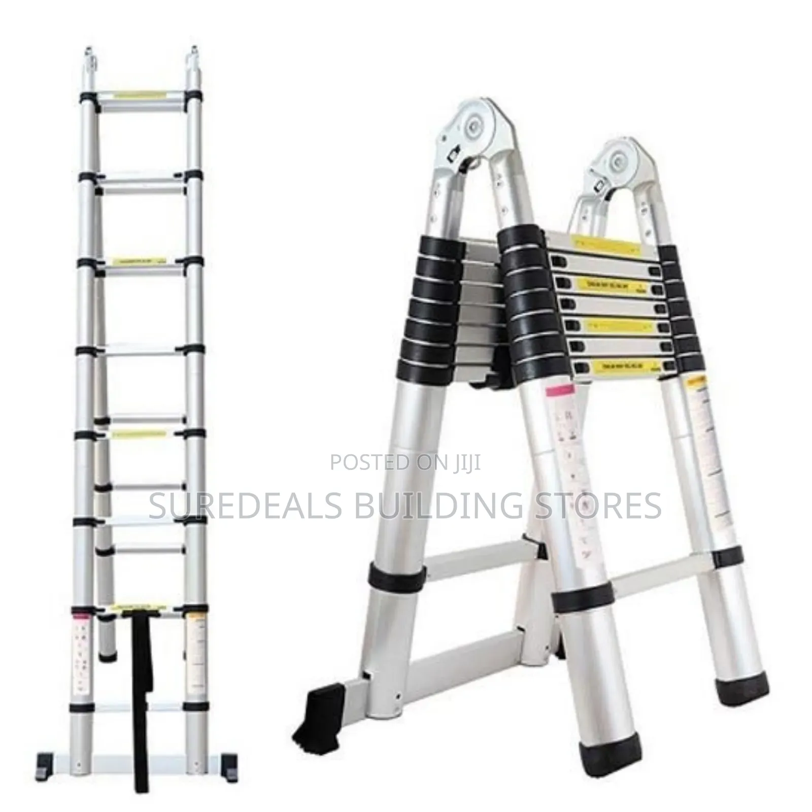 Aluminium Double Telescopic Ladder-3.4mtrs