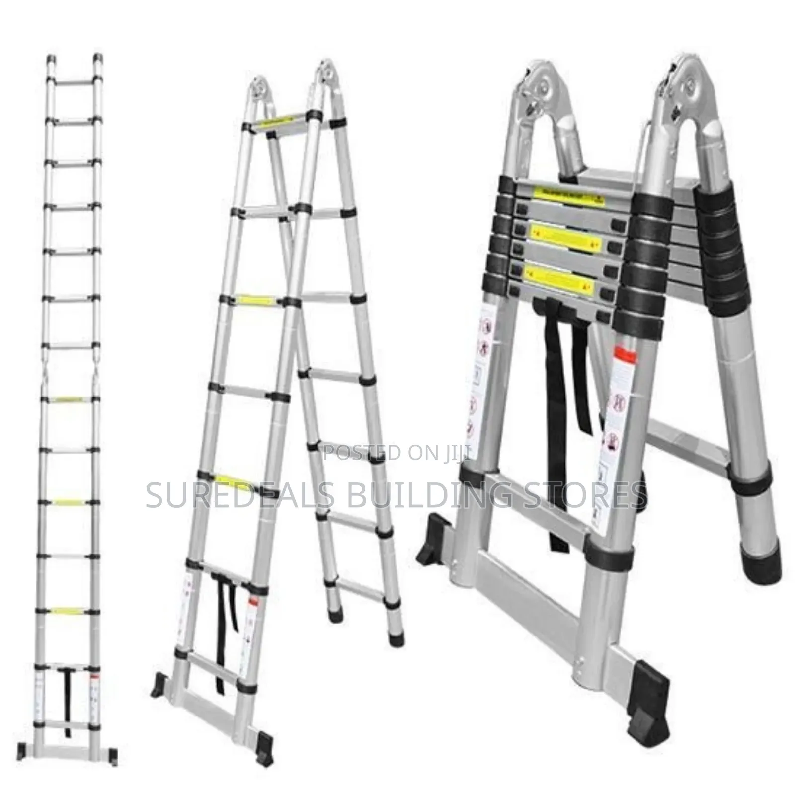 Aluminium Double Telescopic Ladder-3.4mtrs