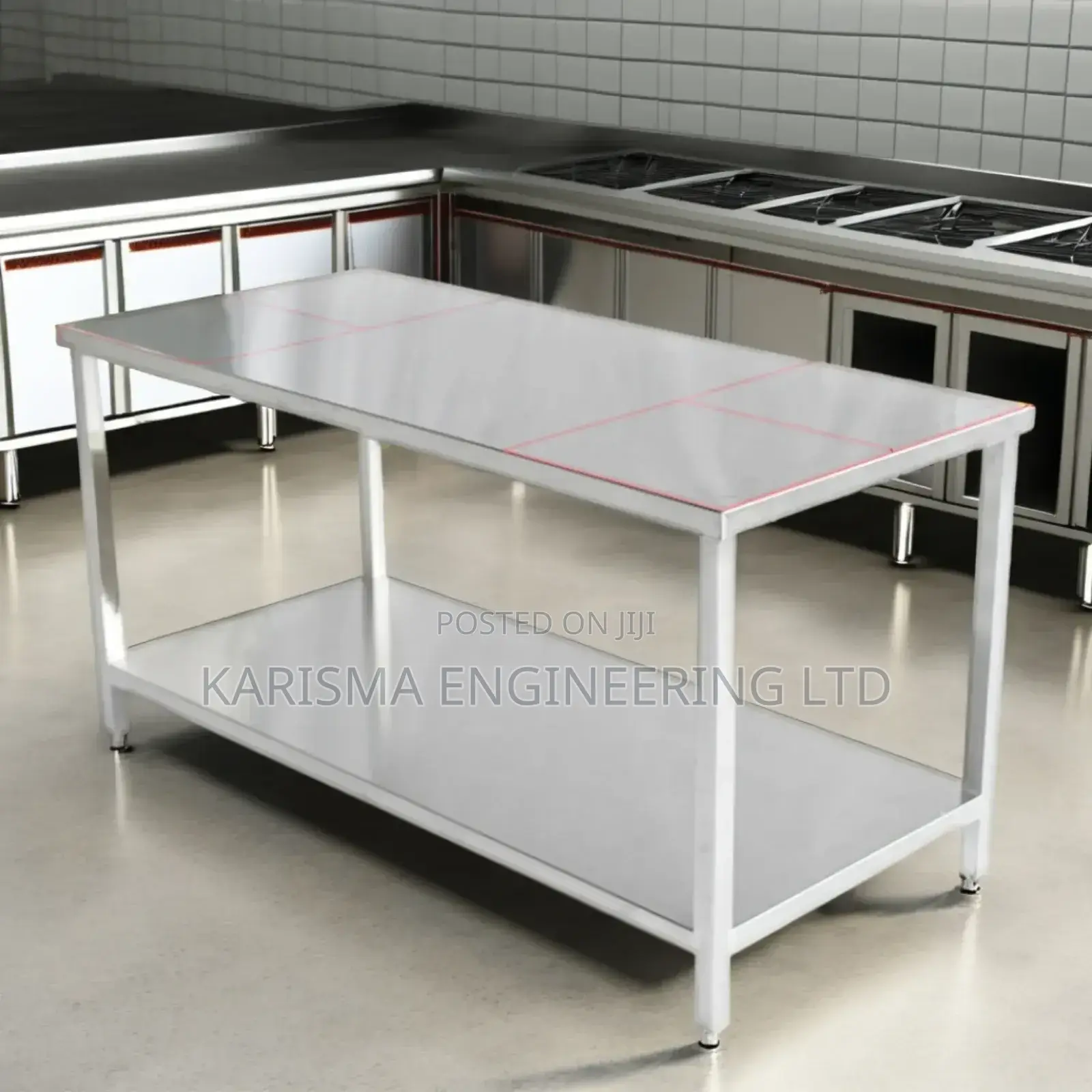 Customized Stainless Steel Kitchen Work Table