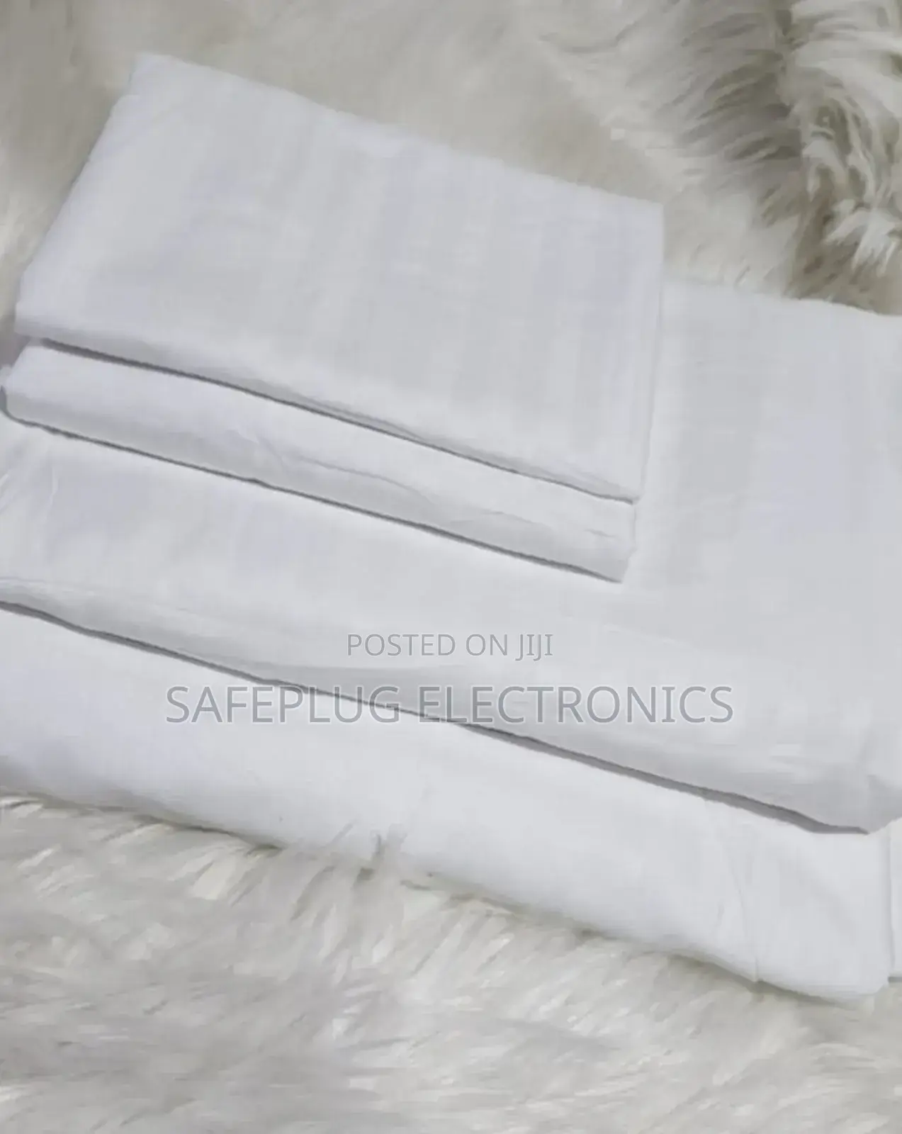 7×8 Cotton Stripped Duvet - White Stripped Cover Set