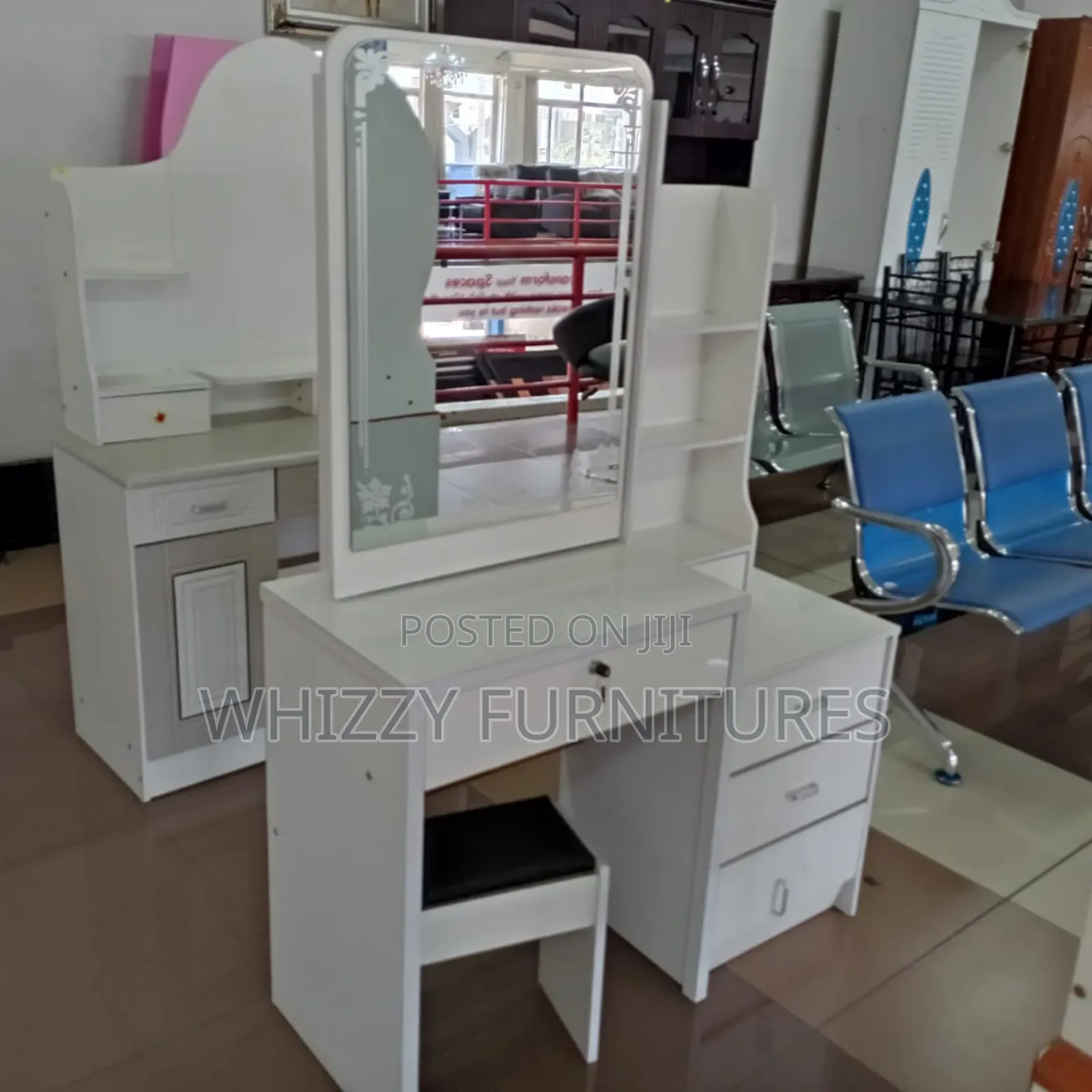 White Dressing Table, Dressing Mirror