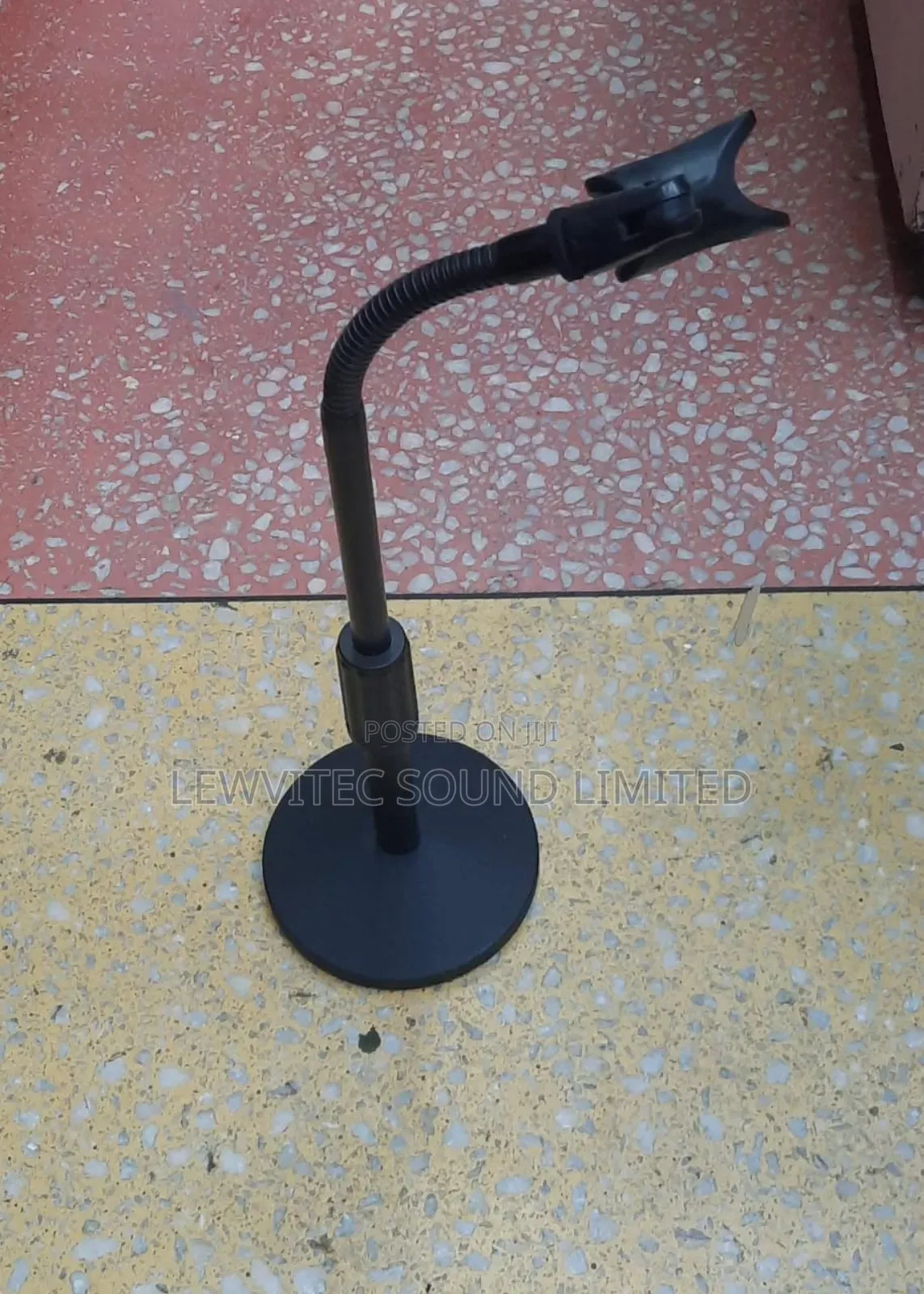 Black Table Microphone Stand