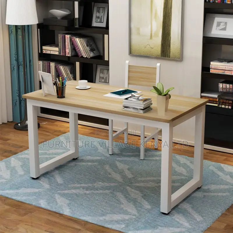 Home Office Desks; 120cm Generic Computer Table (Metal Legs)