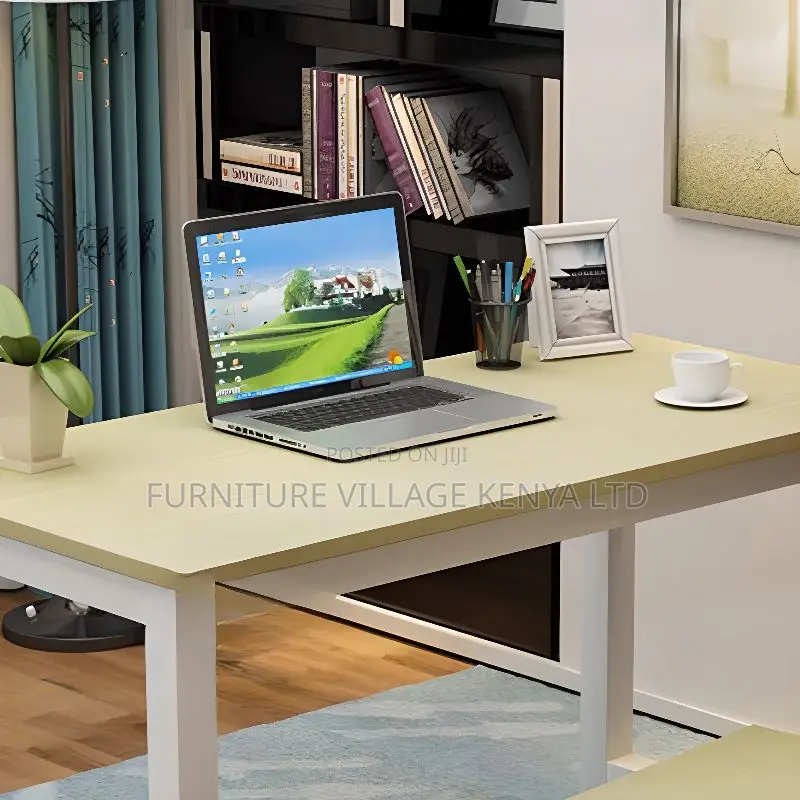 Home Office Desks; 120cm Generic Computer Table (Metal Legs)