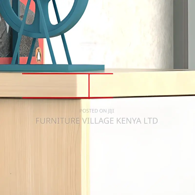 Wood Vertical Filing Cabinet With 02 Doors and Key Lock