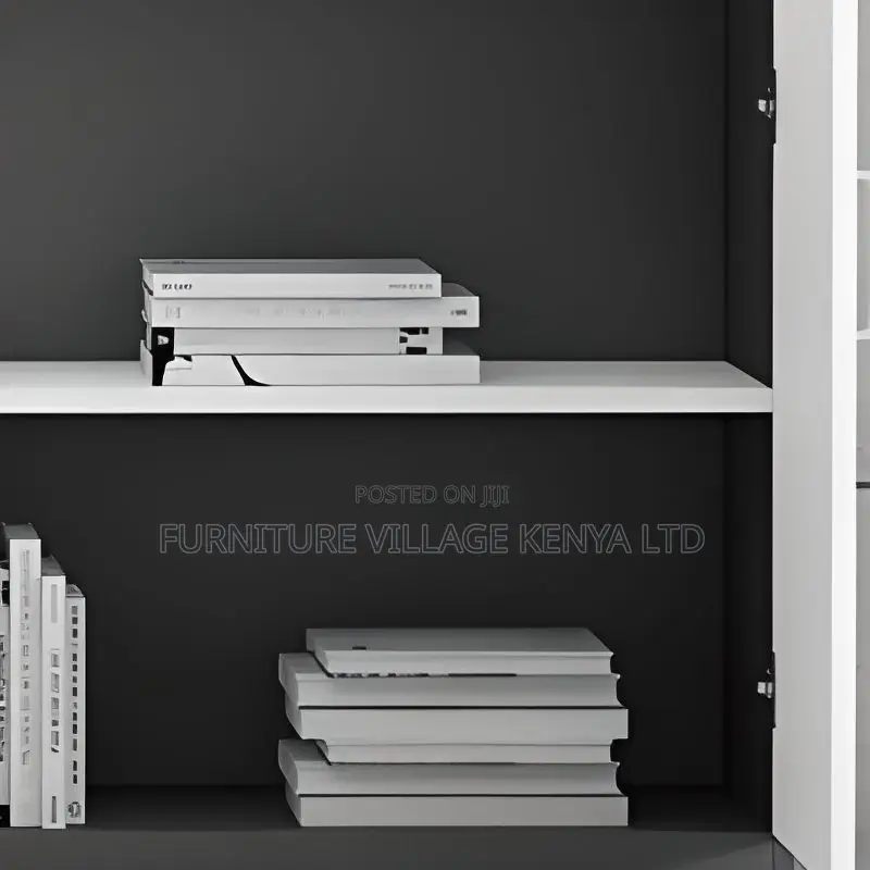 Wood Vertical Filing Cabinet With 02 Doors and Key Lock