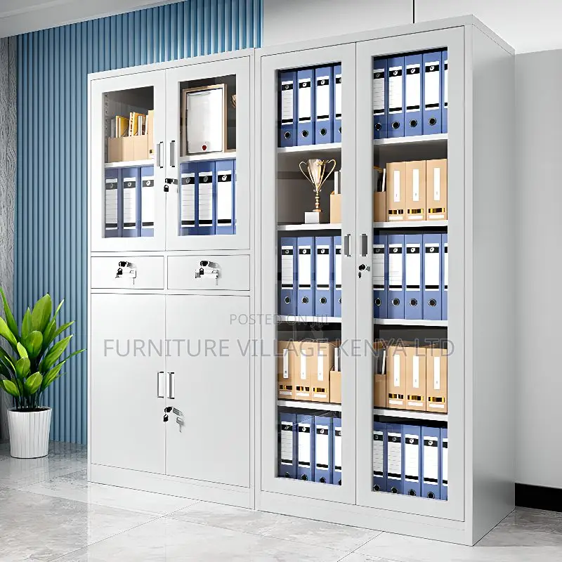 Storage Solutions; Steel Filing Cabinet Console With Drawers