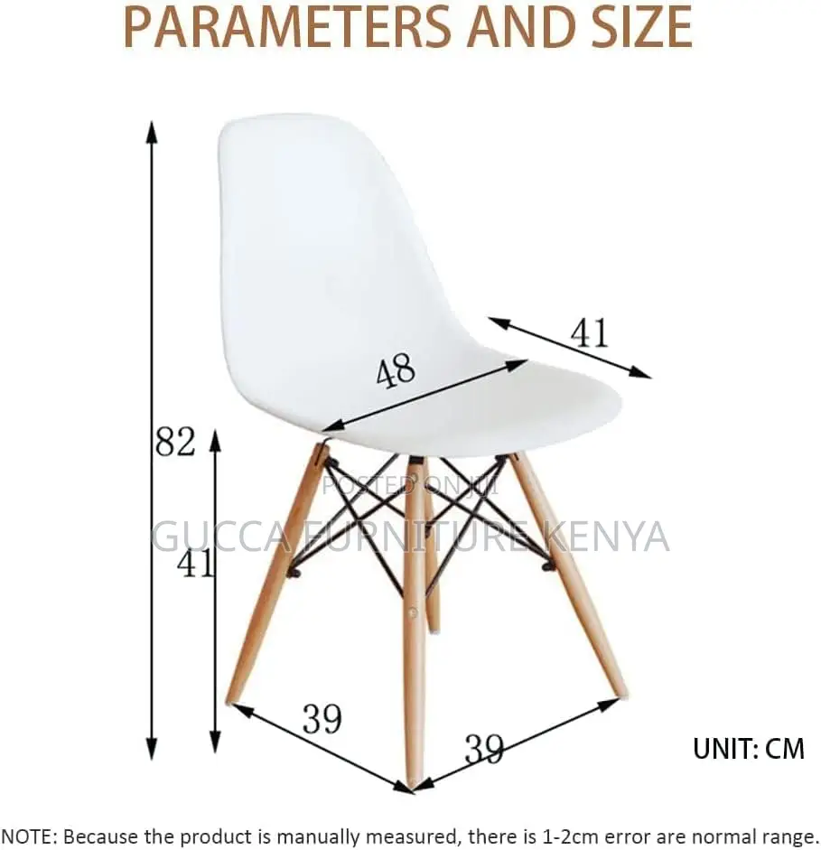 Office Chairs: Mid Century Eames Wooden Legs Dining Chair