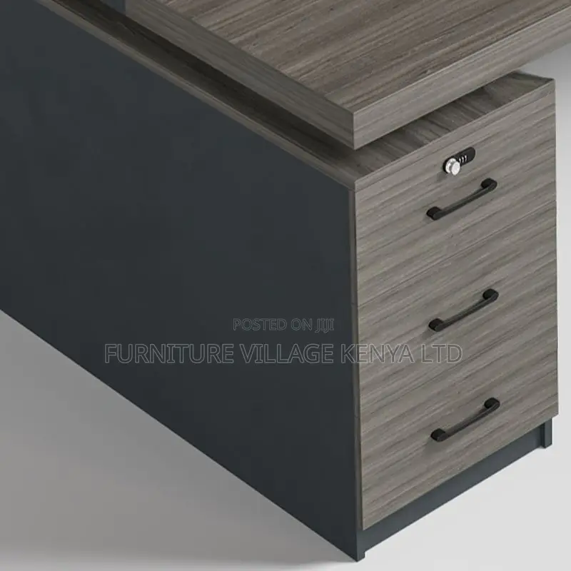 Executive Tables; 160cm Office Desk With Lockable Drawers