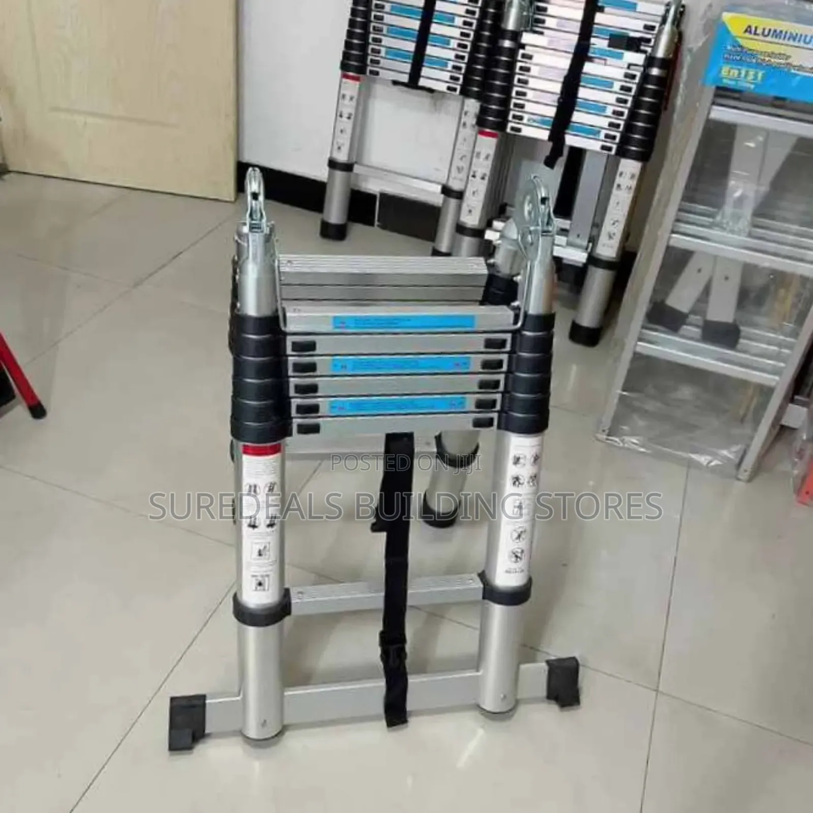 Double Extension Telescopic Ladder * 2.1m by 2.1m *