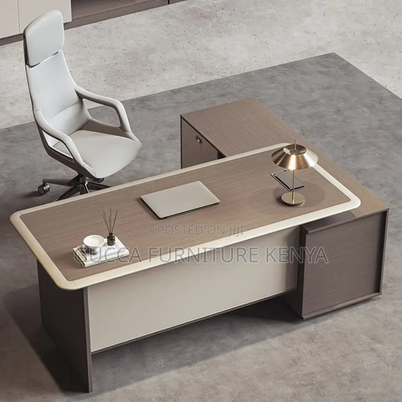 Office Tables:160cm Trendy Secure L-Fashion Computer Desk
