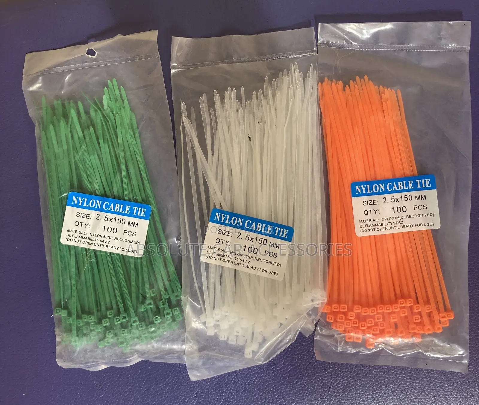 2.5 By 150mm Cable Ties