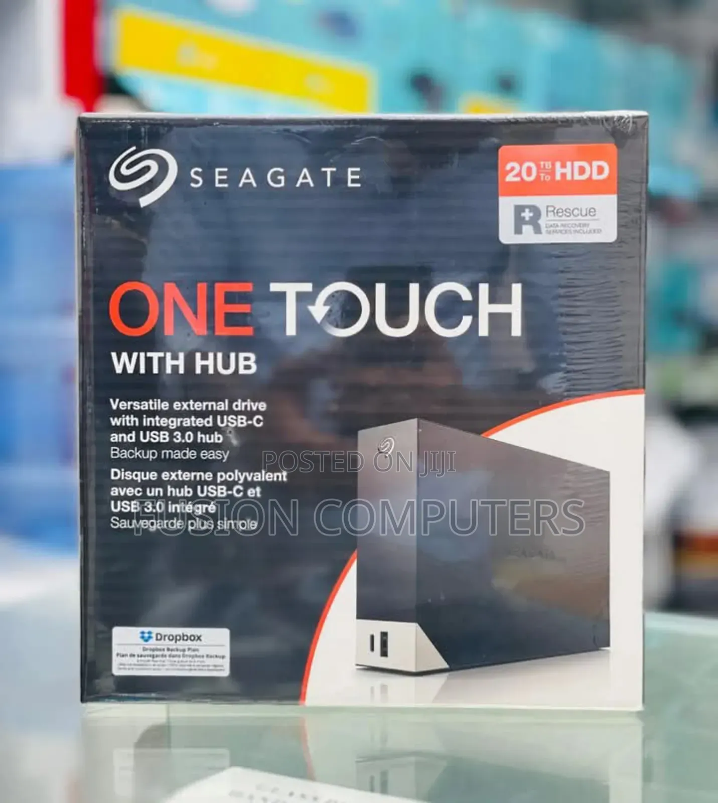 Seagate 20TB One Touch Hub External Hard Drive Desktop HDD