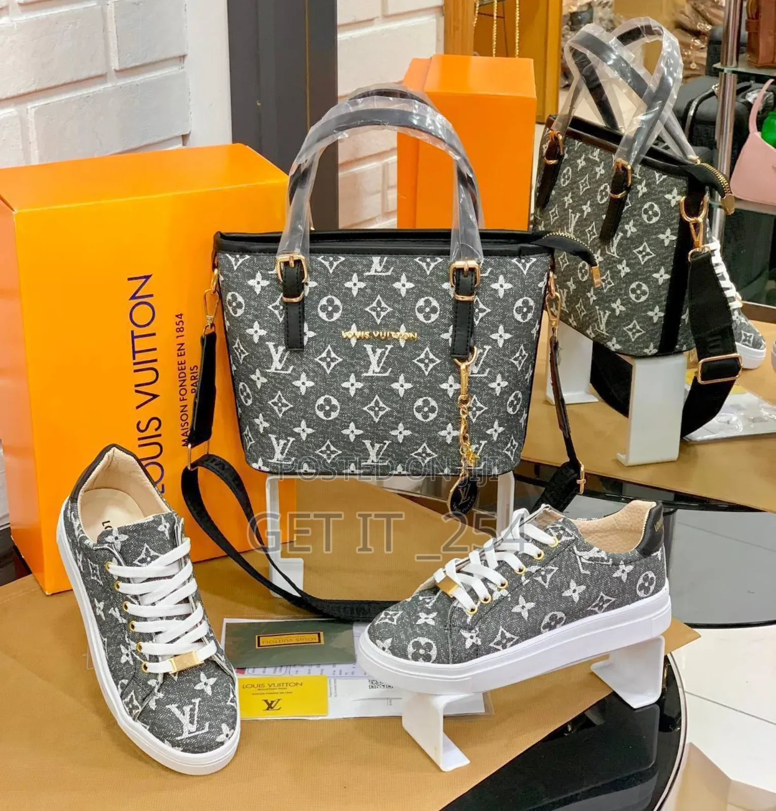 Lv Set Shoes × Bag Quality Sizes 37 40
