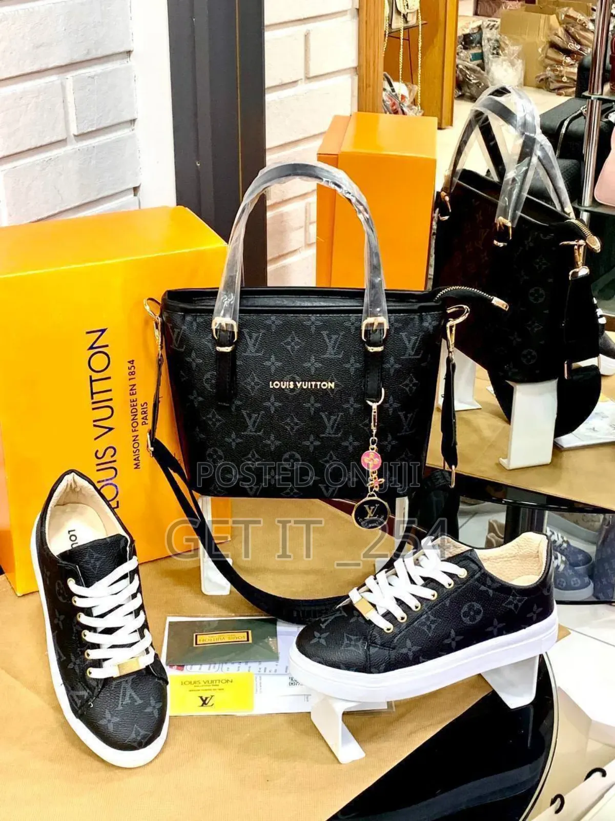 Lv Set Shoes × Bag Quality Sizes 37 40