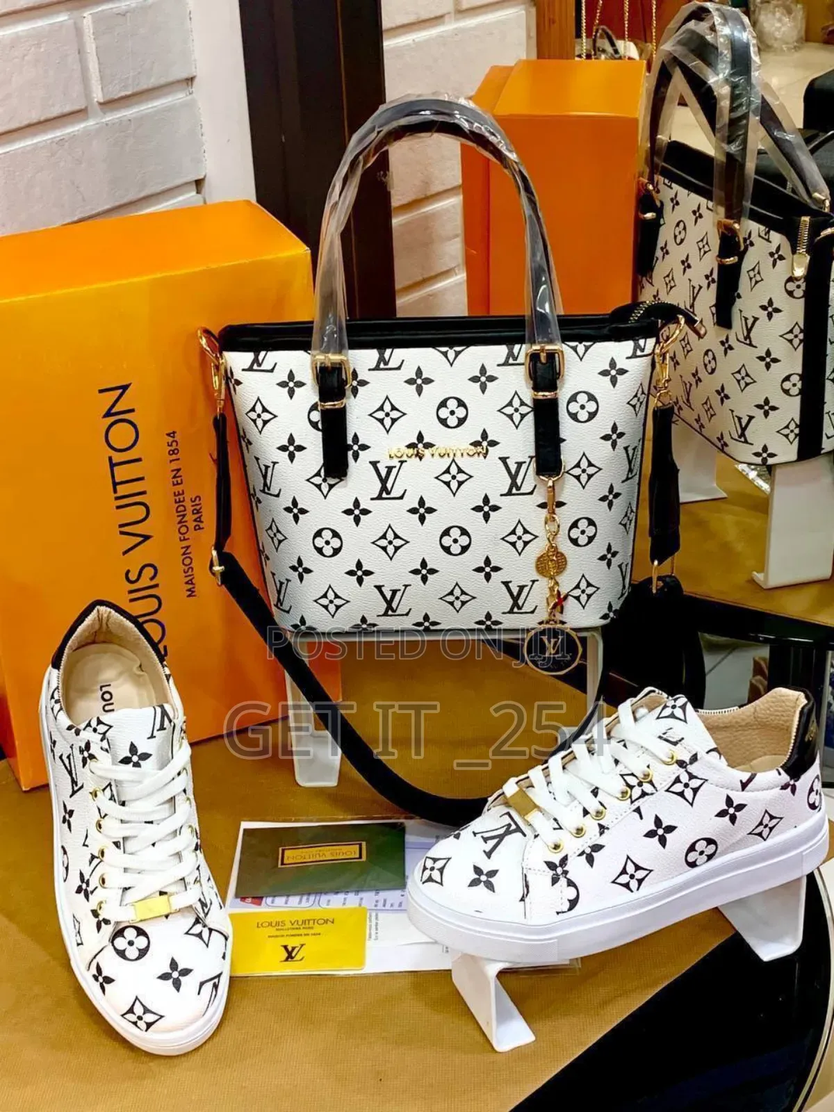 Lv Set Shoes × Bag Quality Sizes 37 40