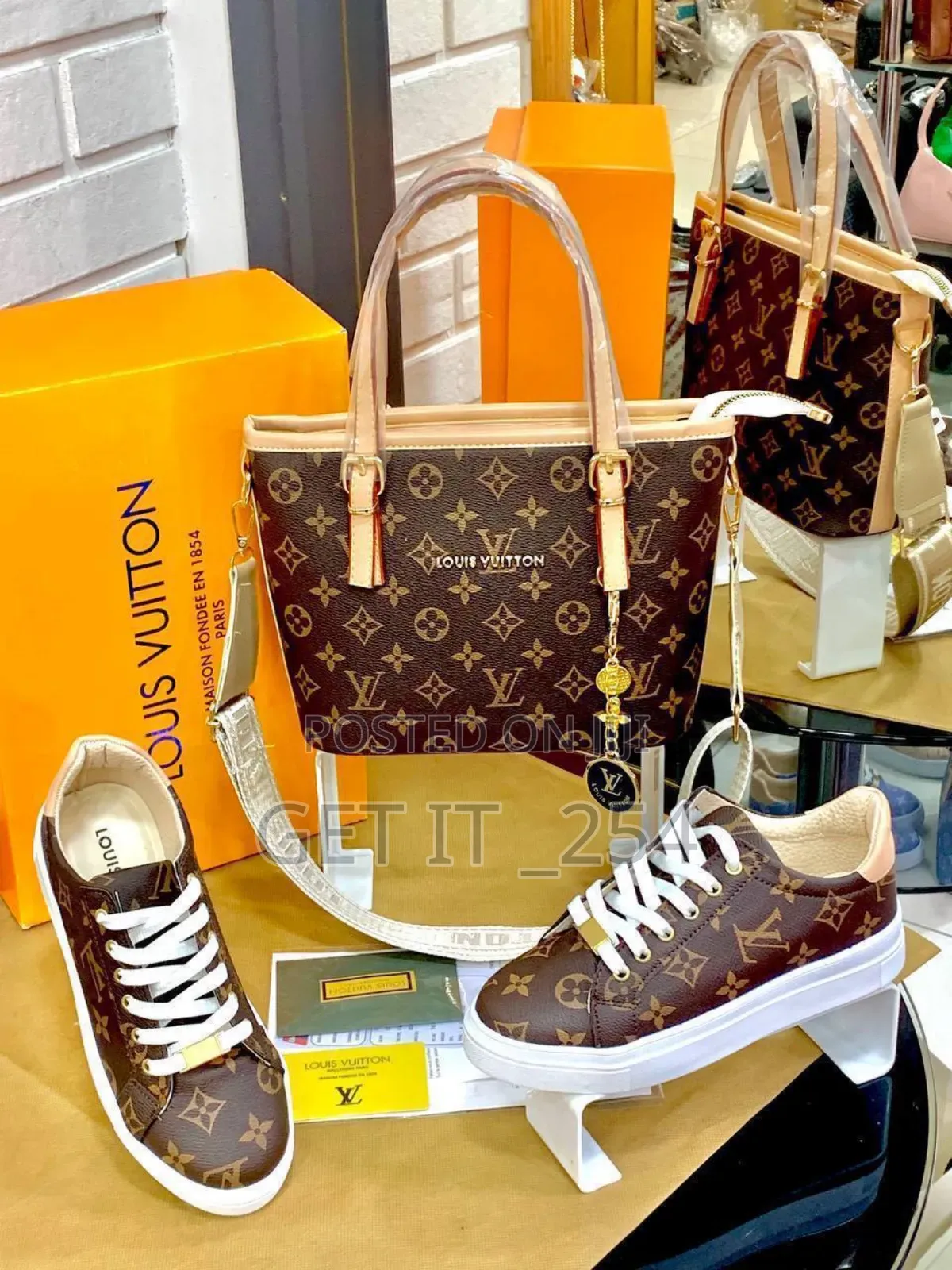 Lv Set Shoes × Bag Quality Sizes 37 40
