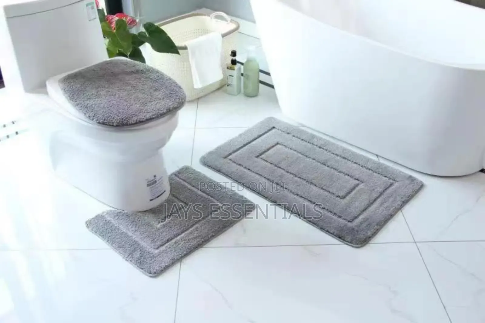 3pc Antislip Toilet Mats Set