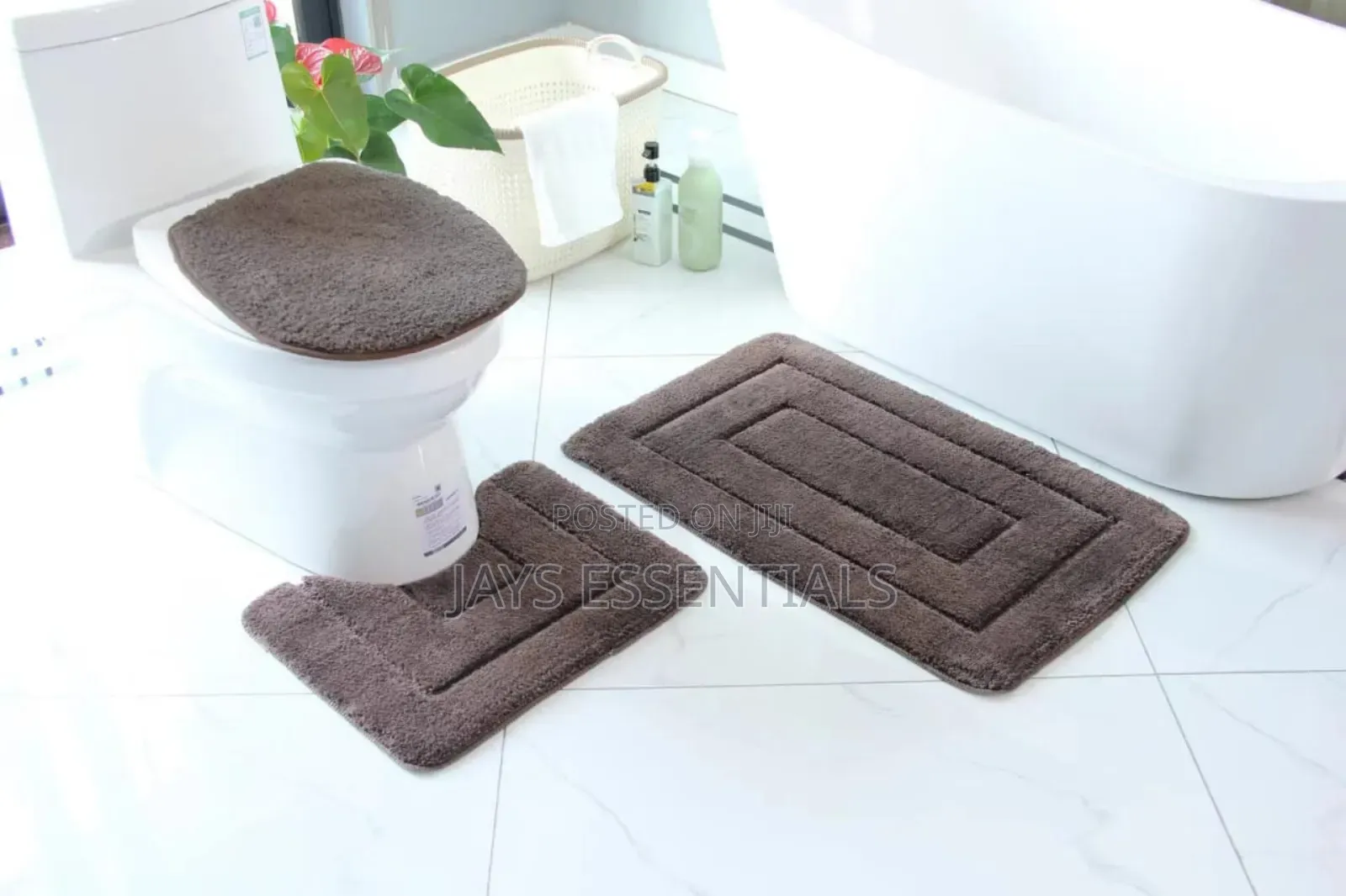 3pc Antislip Toilet Mats Set