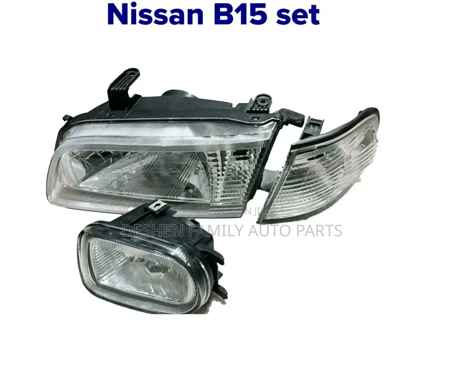 Nissan B15 Headlight, Foglights, Corner Light Set