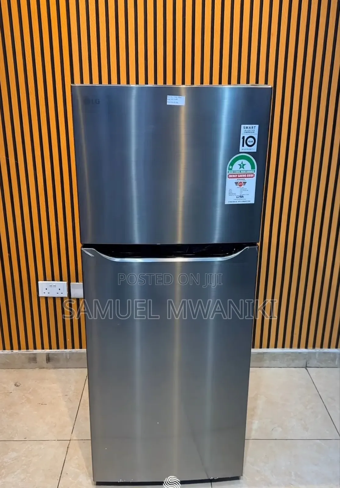LG 234L Non-Frost Double Door Fridge Top Mount GL-C252SLBB