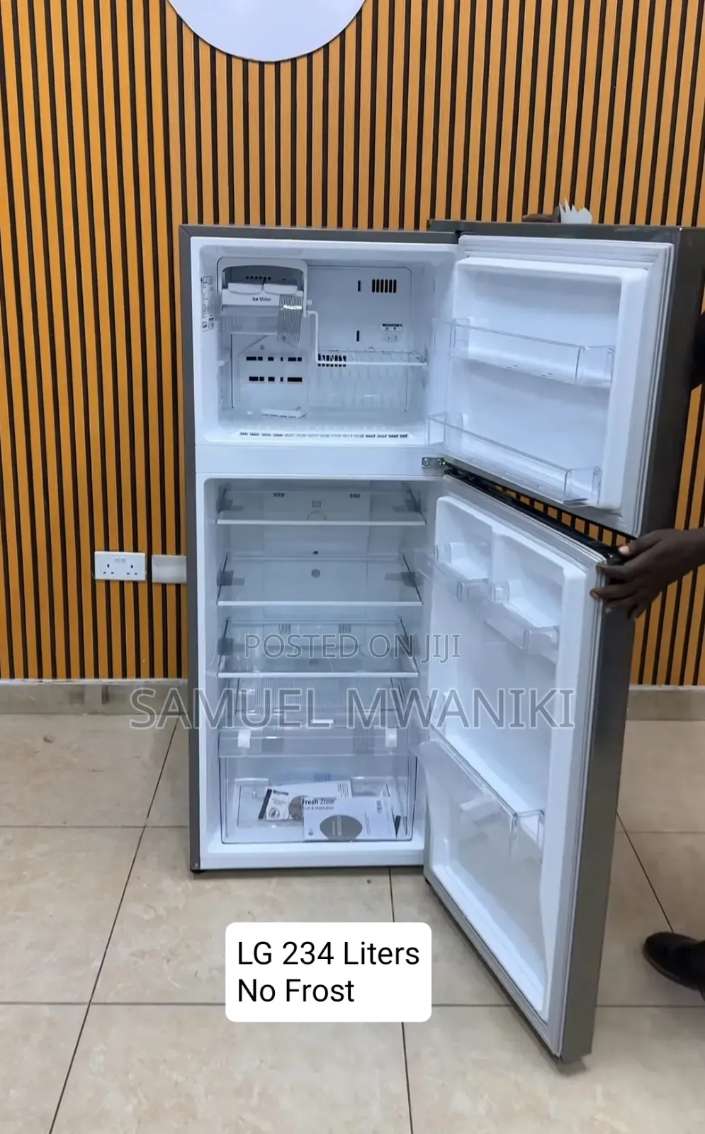 LG 234L Non-Frost Double Door Fridge Top Mount GL-C252SLBB